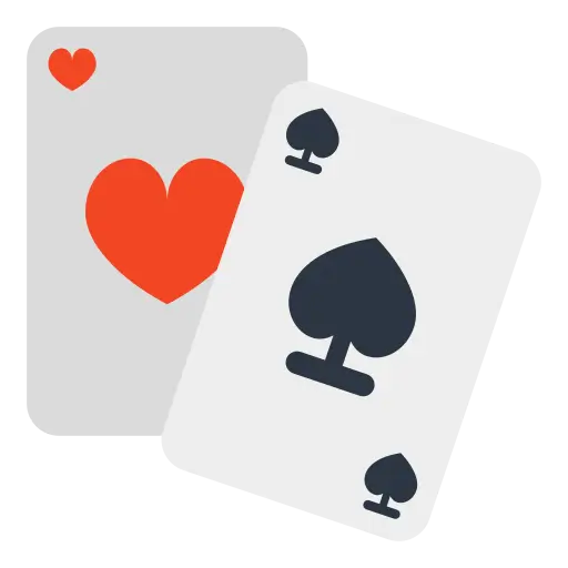 slika z dvema animiranima igralniškima poker kartama